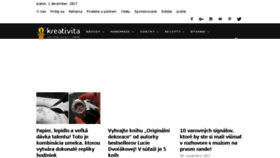 What Kreativita.info website looked like in 2017 (6 years ago)