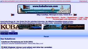 What Kubaforen.de website looked like in 2017 (6 years ago)