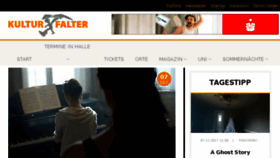 What Kulturfalter.de website looked like in 2017 (6 years ago)