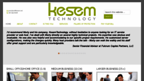 What Kesemtechnology.com website looked like in 2017 (6 years ago)
