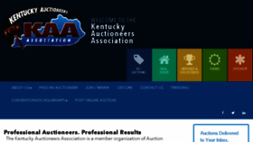 What Kentuckyauctioneers.org website looked like in 2017 (6 years ago)