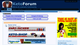 What Ketoforum.de website looked like in 2017 (6 years ago)