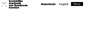 What Kabk.nl website looked like in 2017 (8 years ago)