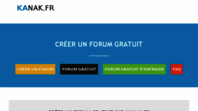 What Kanak.fr website looked like in 2017 (6 years ago)