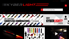 What Kyberlight.com website looked like in 2017 (6 years ago)