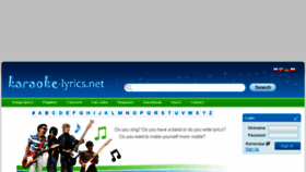 What Karaoke-lyrics.net website looked like in 2017 (8 years ago)