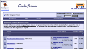 What Krebs-kompass.org website looked like in 2017 (6 years ago)