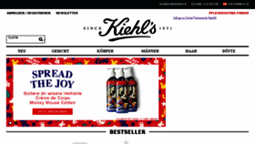 What Kiehls.at website looked like in 2018 (6 years ago)