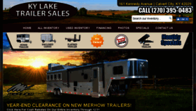 What Kentuckylaketrailersales.com website looked like in 2018 (6 years ago)