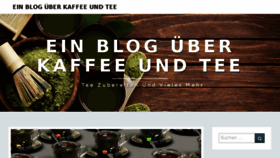 What Kaffee-tee-online.de website looked like in 2018 (6 years ago)