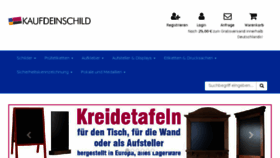 What Kaufdeinschild.de website looked like in 2018 (6 years ago)