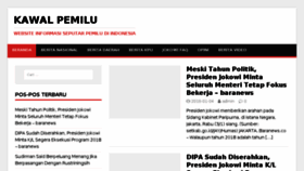 What Kawalpemilu.id website looked like in 2018 (8 years ago)