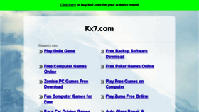 What Kx7.com website looked like in 2018 (7 years ago)