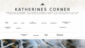 What Katherinescorner.com website looked like in 2018 (6 years ago)