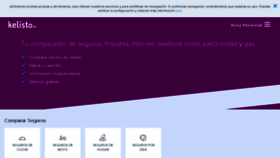 What Kelisto.es website looked like in 2018 (6 years ago)