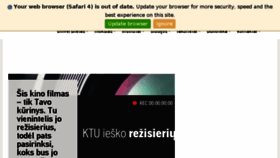 What Ktu.lt website looked like in 2018 (6 years ago)