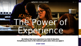 What Knox.edu website looked like in 2018 (6 years ago)