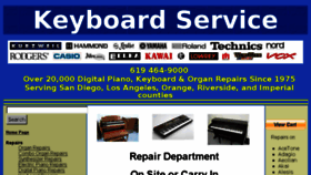 What Keyboardservice.com website looked like in 2018 (6 years ago)