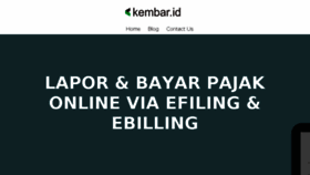 What Kembar.id website looked like in 2018 (6 years ago)