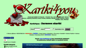 What Kartki4you.pl website looked like in 2018 (6 years ago)