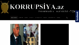 What Korrupsiya.az website looked like in 2018 (6 years ago)