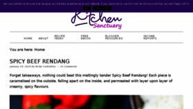 What Kitchensanctuary.com website looked like in 2018 (6 years ago)