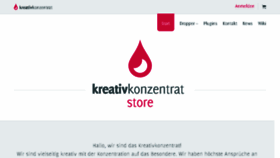What Kreativkonzentrat.de website looked like in 2018 (6 years ago)