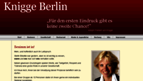 What Knigge-berlin.de website looked like in 2018 (6 years ago)