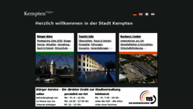 What Kempten.de website looked like in 2018 (6 years ago)