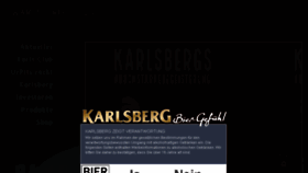 What Karlsberg.de website looked like in 2018 (6 years ago)