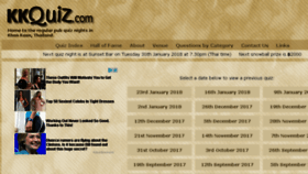 What Kkquiz.com website looked like in 2018 (6 years ago)