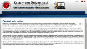 What Kmyo.kastamonu.edu.tr website looked like in 2018 (6 years ago)