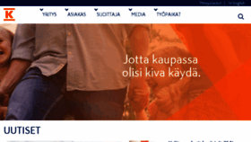 What Kesko.fi website looked like in 2018 (6 years ago)