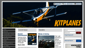 What Kitplanes.com website looked like in 2018 (6 years ago)