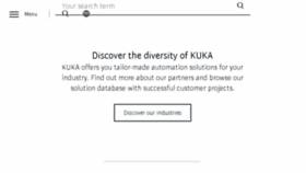 What Kuka.com website looked like in 2018 (6 years ago)
