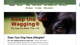 What Keepthetailwagging.com website looked like in 2018 (6 years ago)