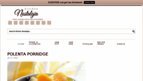 What Kitchennostalgia.com website looked like in 2018 (6 years ago)