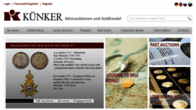 What Kuenker.de website looked like in 2018 (6 years ago)