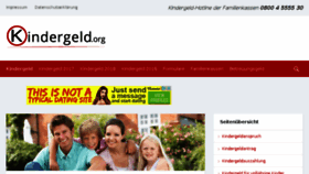 What Kindergeld.org website looked like in 2018 (6 years ago)