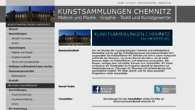 What Kunstsammlungen-chemnitz.de website looked like in 2018 (6 years ago)