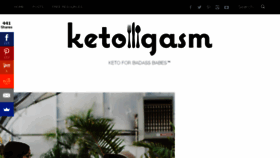 What Ketogasm.com website looked like in 2018 (7 years ago)