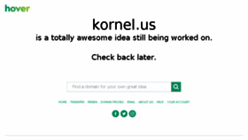 What Kornel.us website looked like in 2018 (6 years ago)