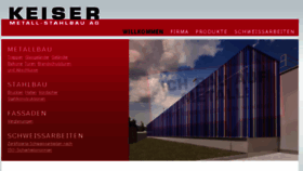 What Keiser-metallbau.ch website looked like in 2018 (6 years ago)