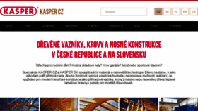 What Kaspercz.cz website looked like in 2018 (6 years ago)