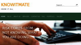 What Knowitmate.com website looked like in 2018 (6 years ago)