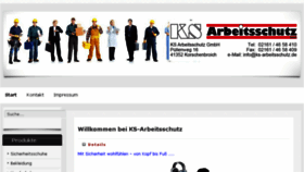 What Ks-arbeitsschutz.de website looked like in 2018 (6 years ago)
