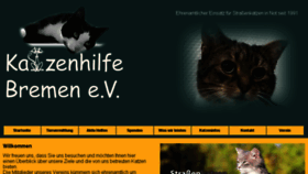 What Katzenhilfe-bremen.de website looked like in 2018 (6 years ago)