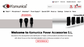 What Komunicapower.com website looked like in 2018 (6 years ago)