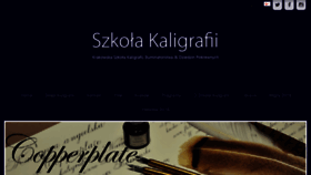 What Kaligrafia.edu.pl website looked like in 2018 (6 years ago)