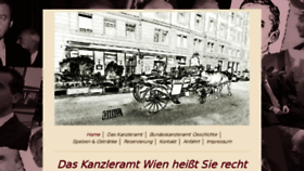 What Kanzleramt.wien website looked like in 2018 (6 years ago)